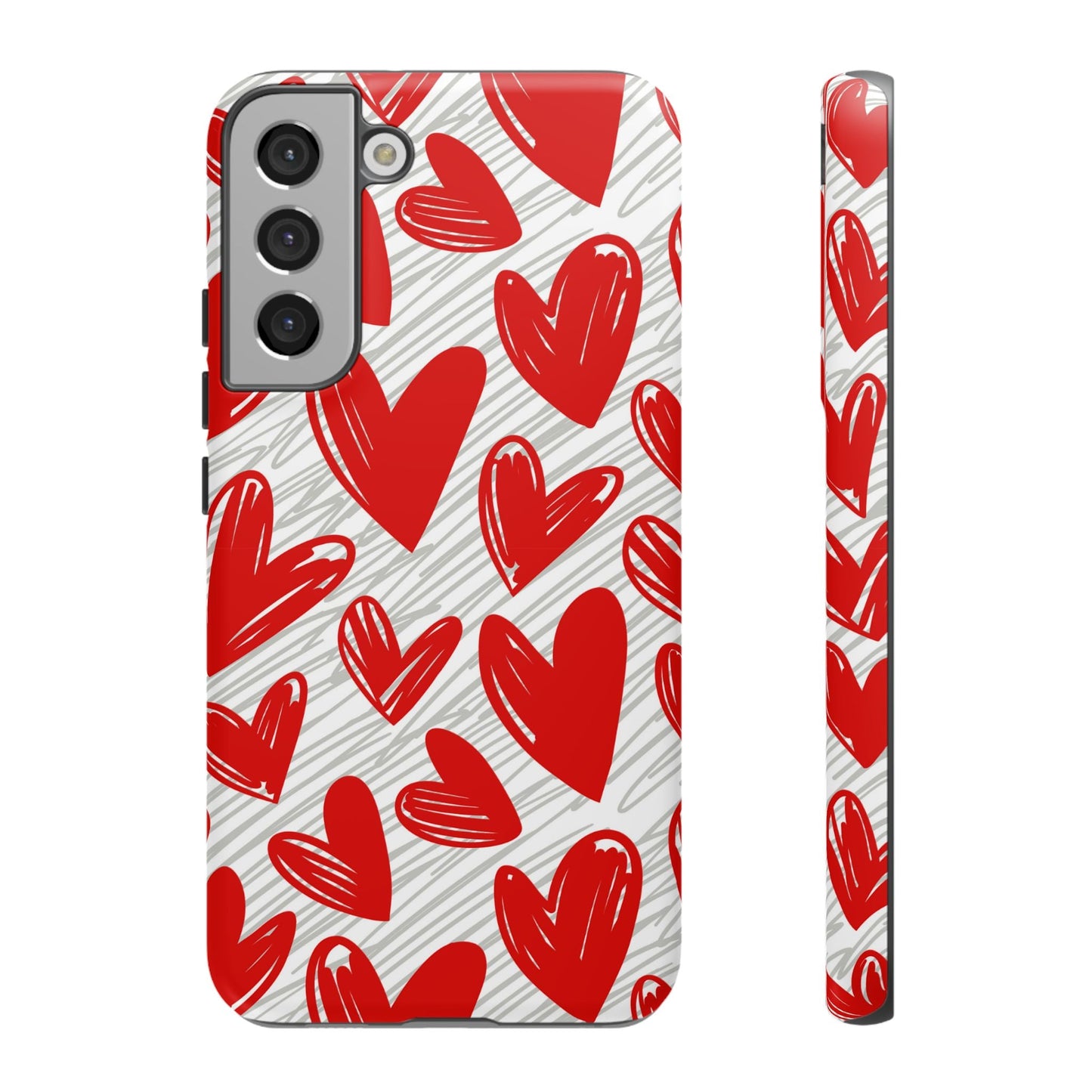 Samsung Galaxy Case: Whimsical Heart Doodle - BOGO Cases