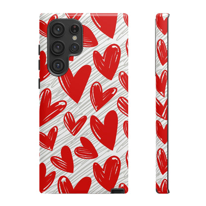 Samsung Galaxy Case: Whimsical Heart Doodle - BOGO Cases