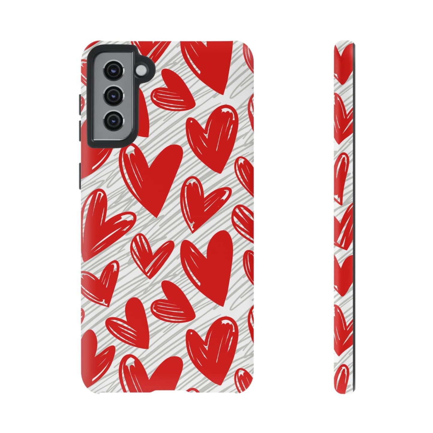 Samsung Galaxy Case: Whimsical Heart Doodle - BOGO Cases