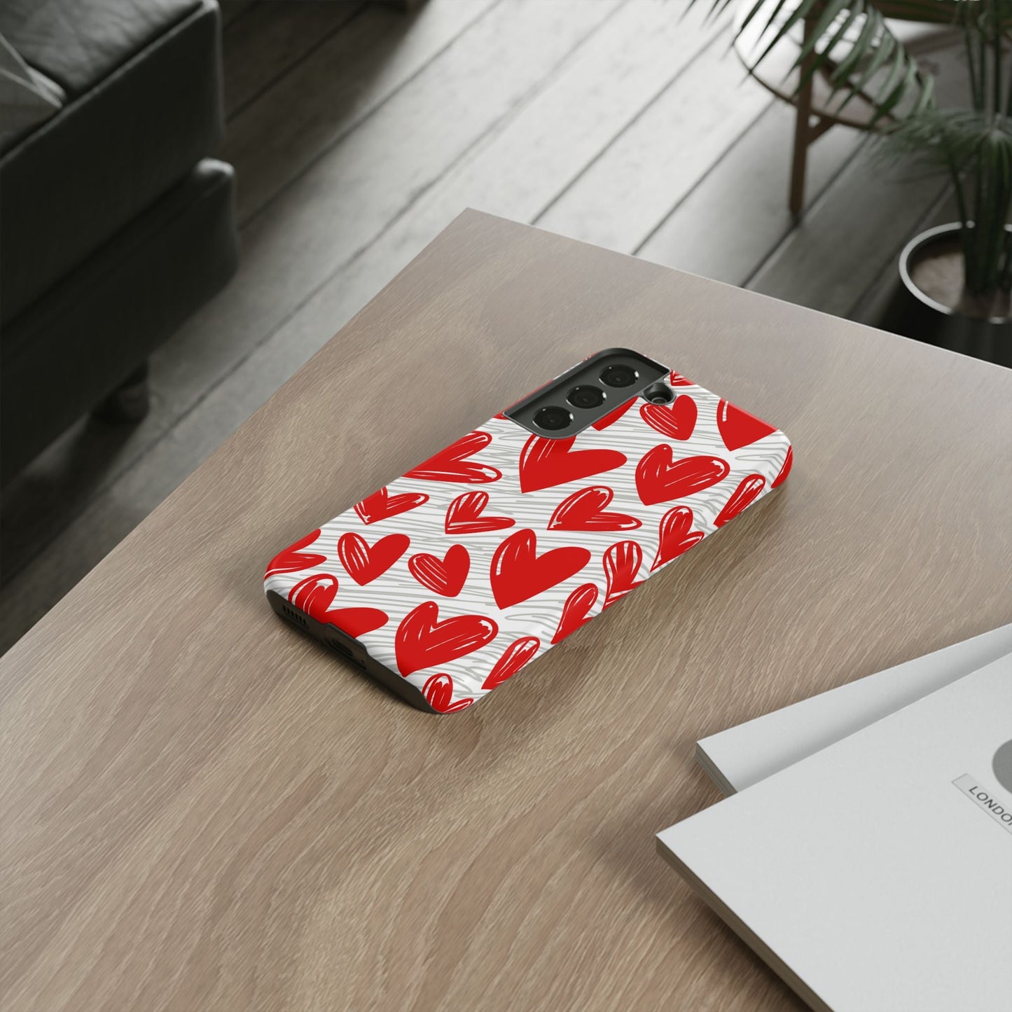 Samsung Galaxy Case: Whimsical Heart Doodle - BOGO Cases