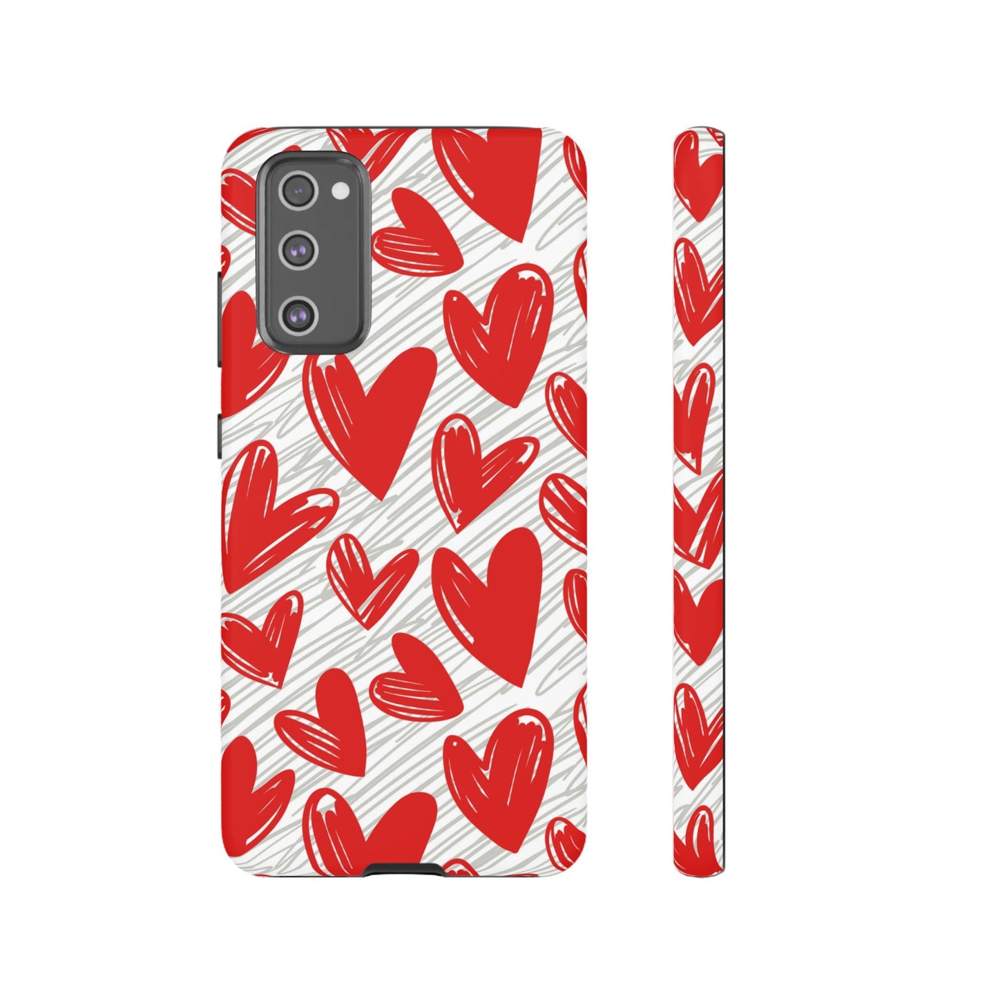 Samsung Galaxy Case: Whimsical Heart Doodle - BOGO Cases
