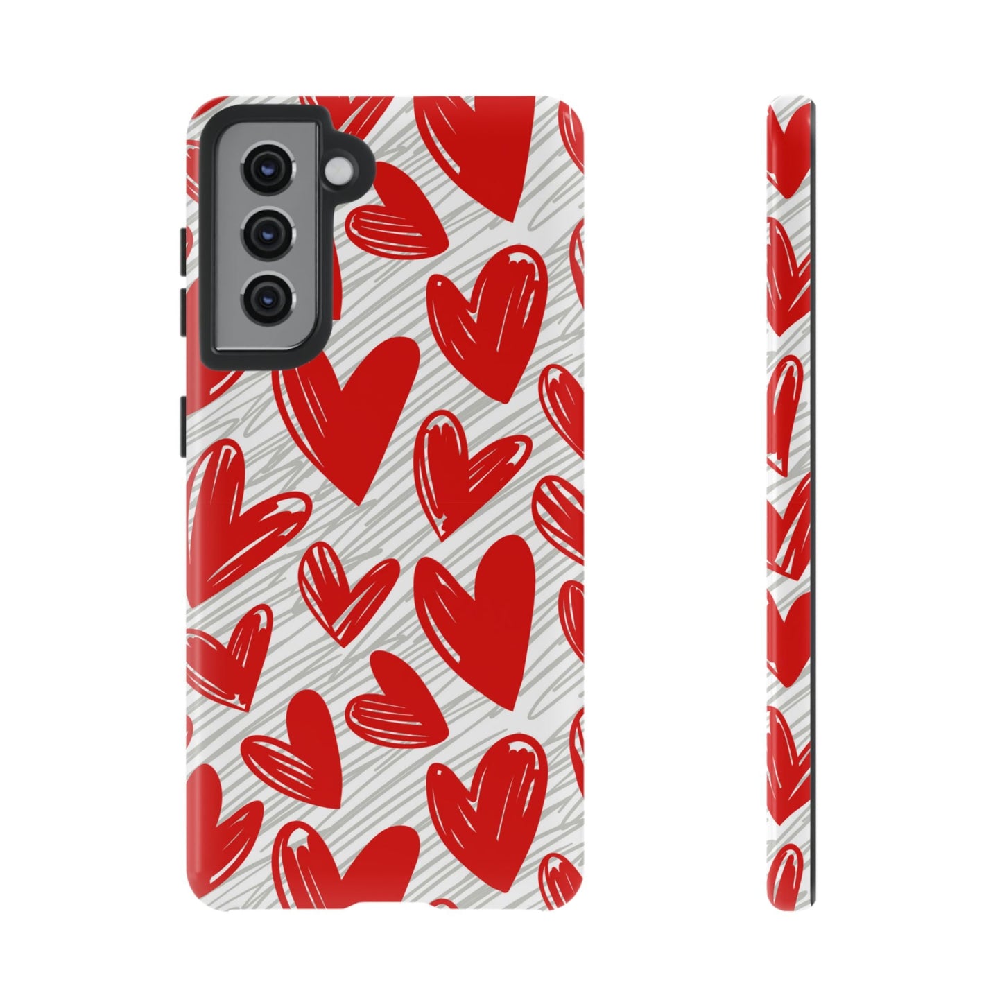 Samsung Galaxy Case: Whimsical Heart Doodle - BOGO Cases
