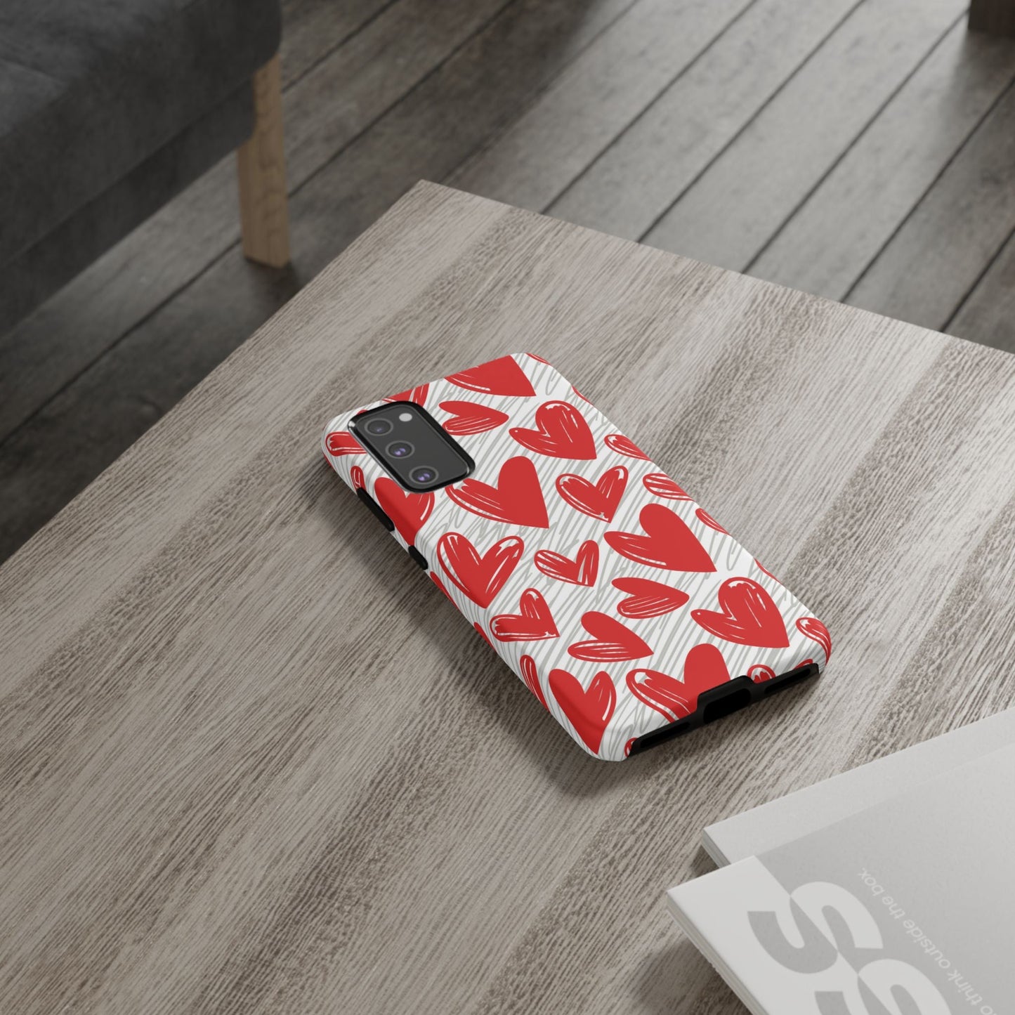 Samsung Galaxy Case: Whimsical Heart Doodle - BOGO Cases