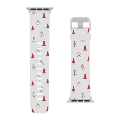 Scandi Red Pine Trees Apple Watch Band - BOGO Cases