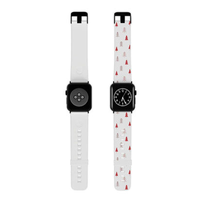 Scandi Red Pine Trees Apple Watch Band - BOGO Cases