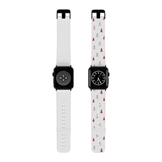 Scandi Red Pine Trees Apple Watch Band - BOGO Cases