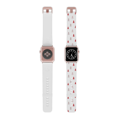 Scandi Red Pine Trees Apple Watch Band - BOGO Cases