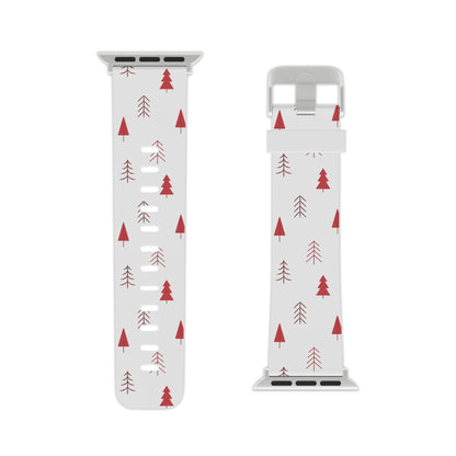 Scandi Red Pine Trees Apple Watch Band - BOGO Cases