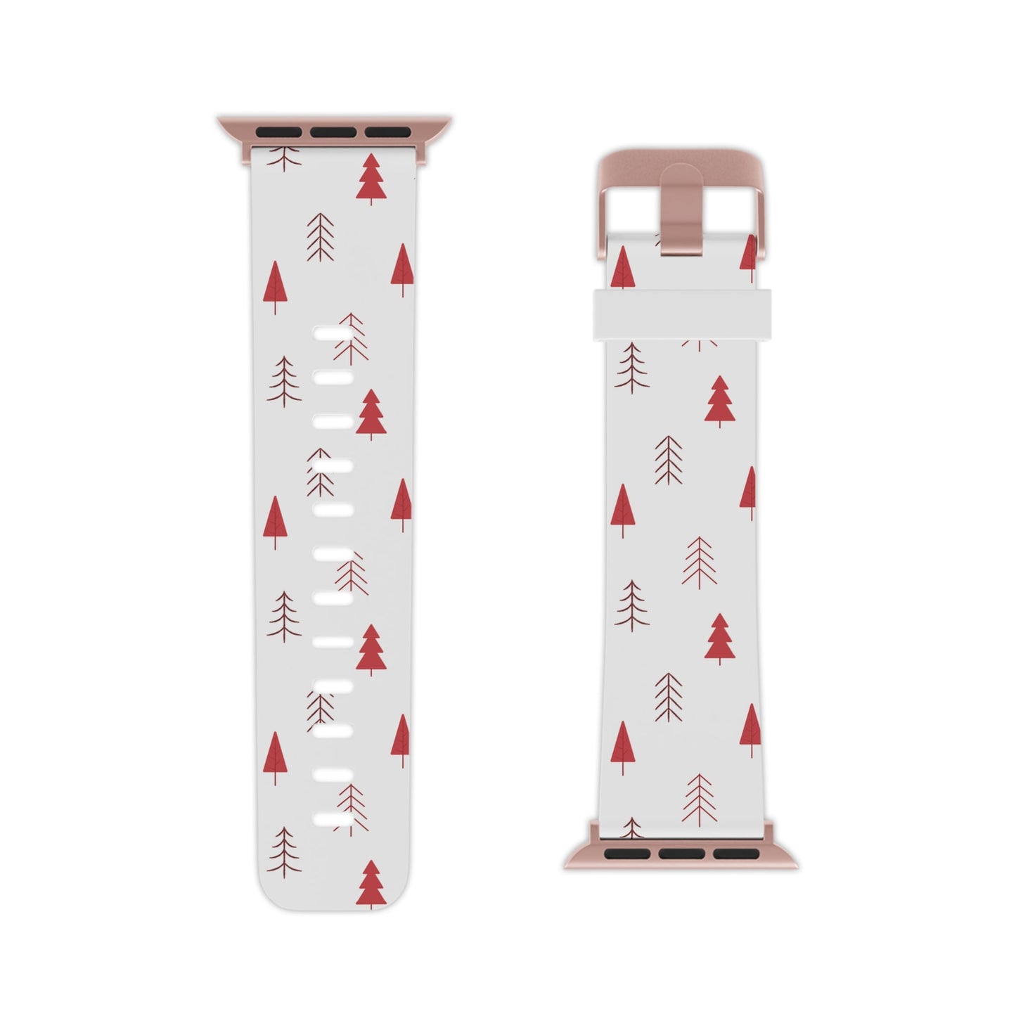 Scandi Red Pine Trees Apple Watch Band - BOGO Cases