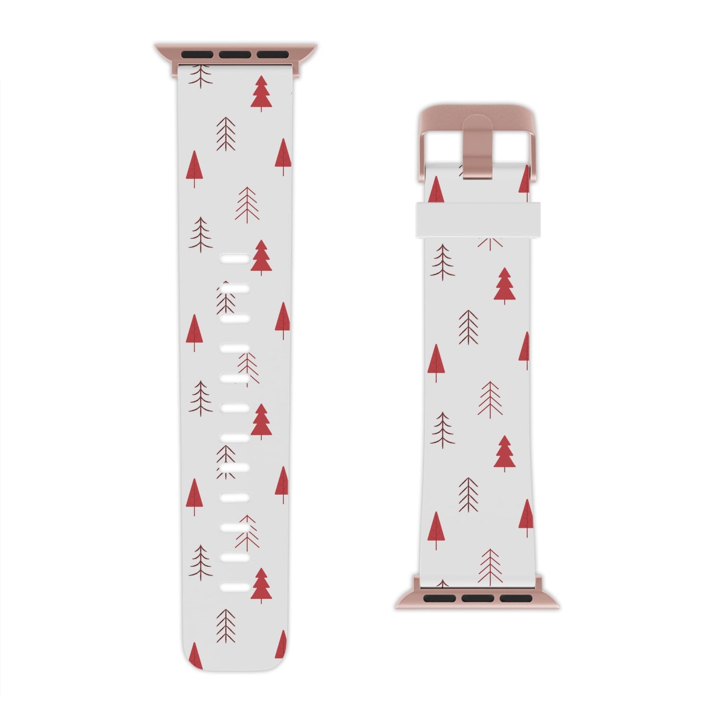 Scandi Red Pine Trees Apple Watch Band - BOGO Cases