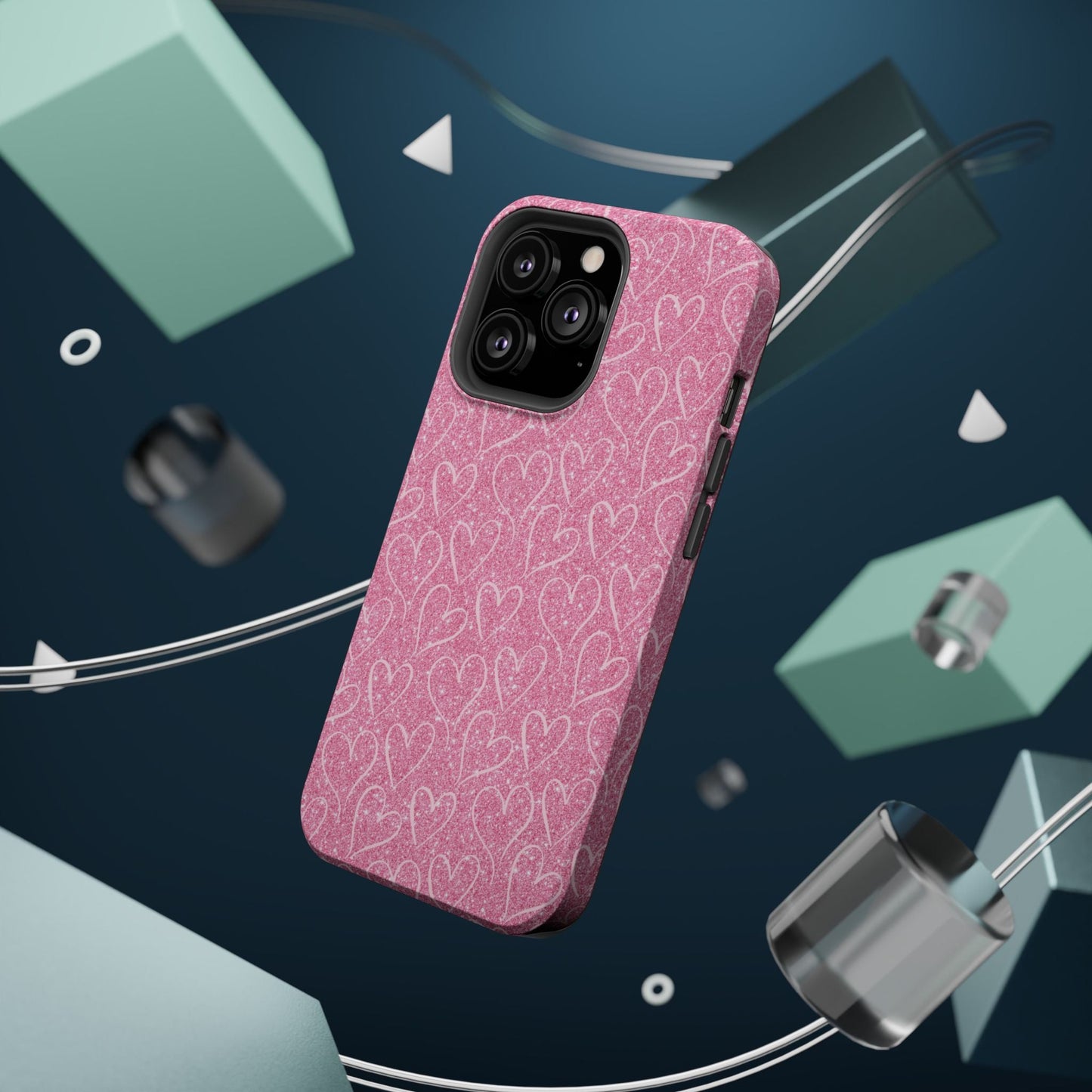 Shimmering Hearts MagSafe iPhone Case - BOGO Cases