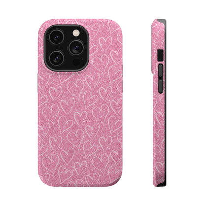 Shimmering Hearts MagSafe iPhone Case - BOGO Cases