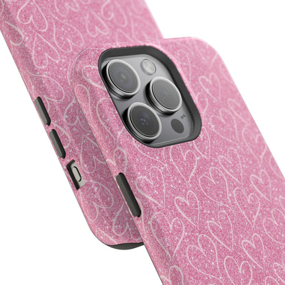 Shimmering Hearts MagSafe iPhone Case - BOGO Cases
