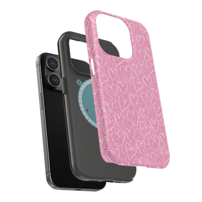 Shimmering Hearts MagSafe iPhone Case - BOGO Cases