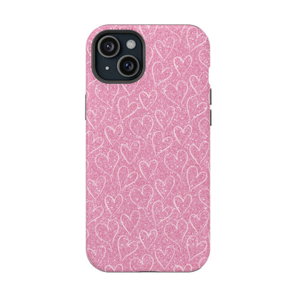 Shimmering Hearts MagSafe iPhone Case - BOGO Cases