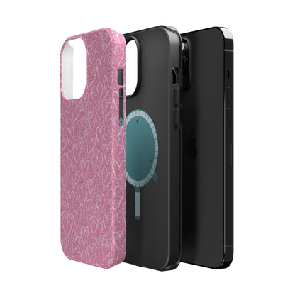 Shimmering Hearts MagSafe iPhone Case - BOGO Cases