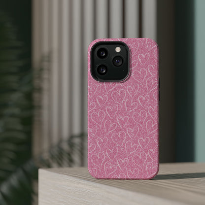 Shimmering Hearts MagSafe iPhone Case - BOGO Cases