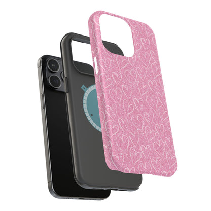 Shimmering Hearts MagSafe iPhone Case - BOGO Cases