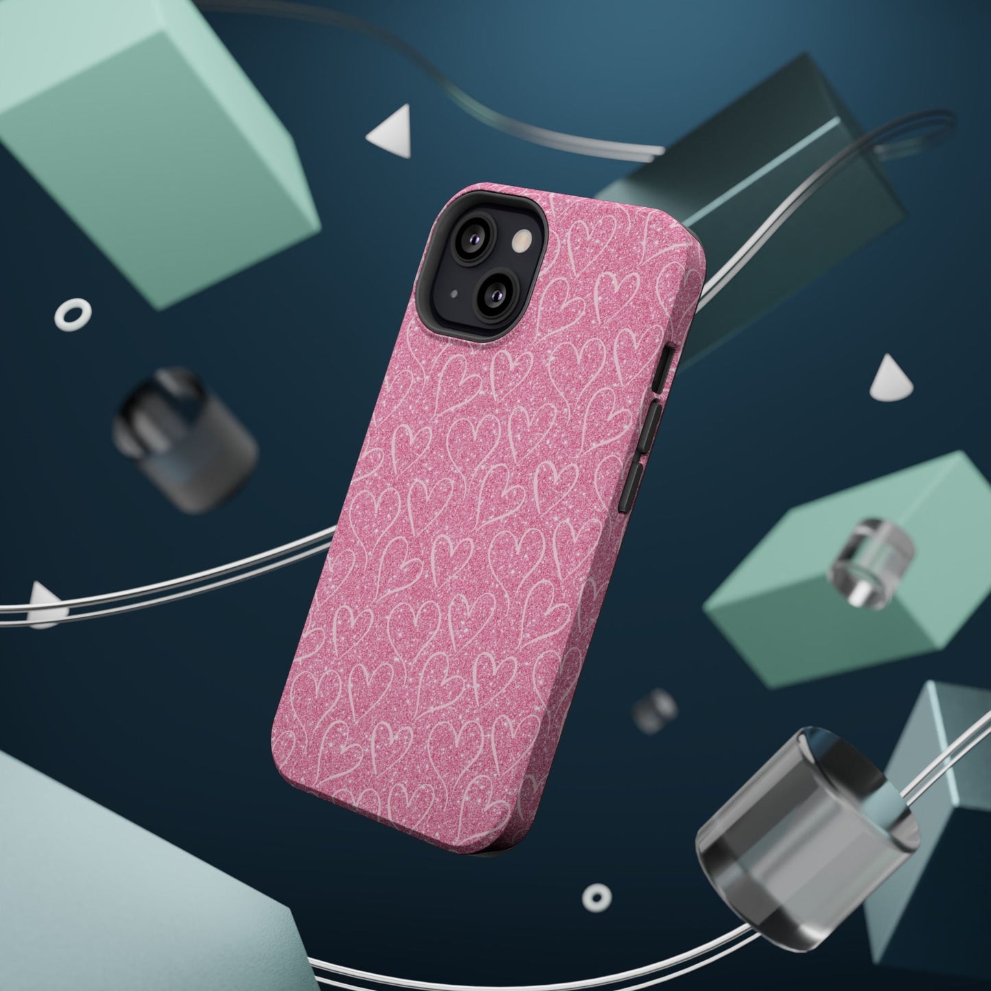 Shimmering Hearts MagSafe iPhone Case - BOGO Cases