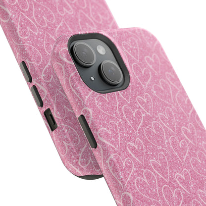 Shimmering Hearts MagSafe iPhone Case - BOGO Cases
