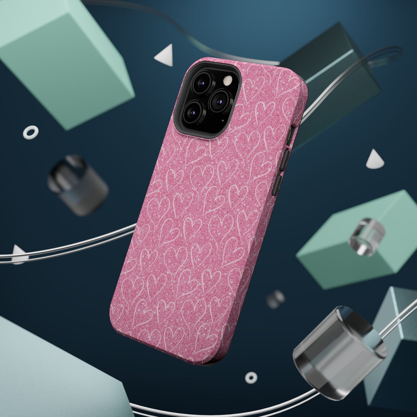 Shimmering Hearts MagSafe iPhone Case - BOGO Cases