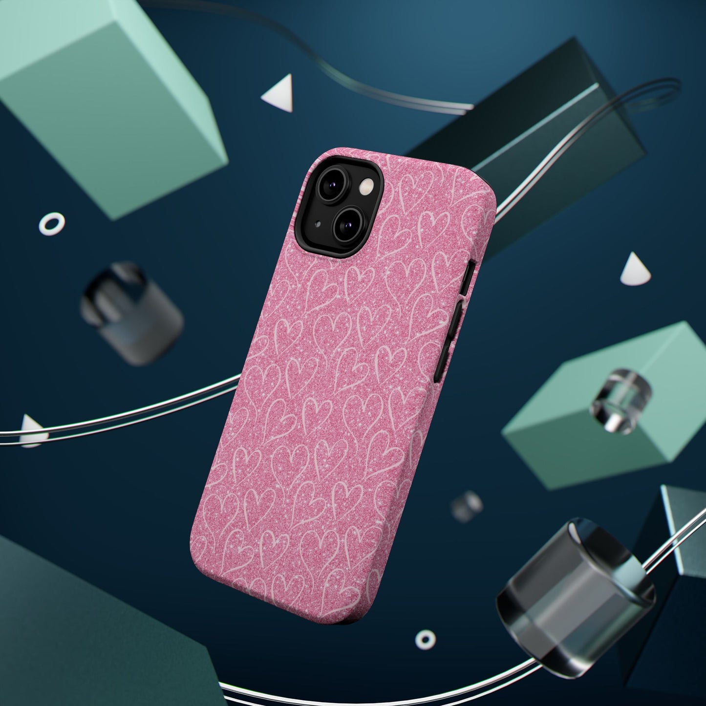Shimmering Hearts MagSafe iPhone Case - BOGO Cases