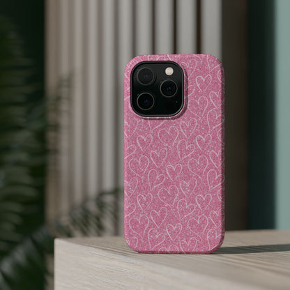 Shimmering Hearts MagSafe iPhone Case - BOGO Cases