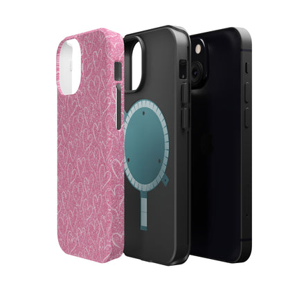Shimmering Hearts MagSafe iPhone Case - BOGO Cases