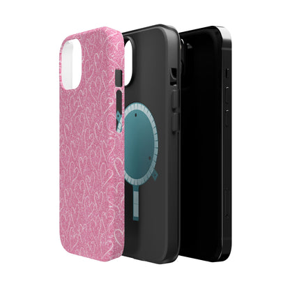 Shimmering Hearts MagSafe iPhone Case - BOGO Cases
