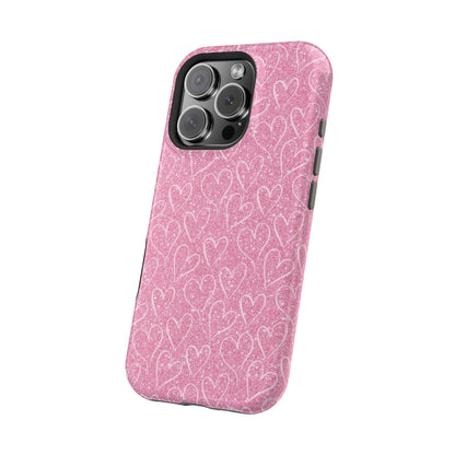 Shimmering Hearts MagSafe iPhone Case - BOGO Cases
