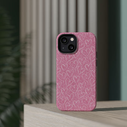Shimmering Hearts MagSafe iPhone Case - BOGO Cases