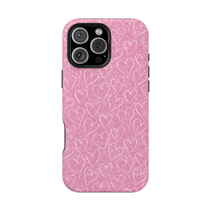 Shimmering Hearts MagSafe iPhone Case - BOGO Cases