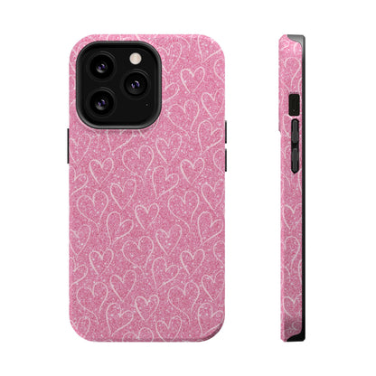 Shimmering Hearts MagSafe iPhone Case - BOGO Cases