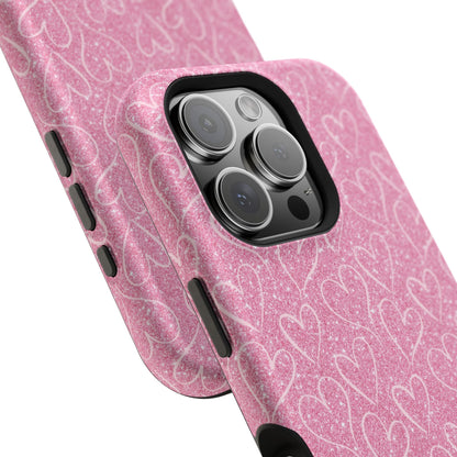 Shimmering Hearts MagSafe iPhone Case - BOGO Cases