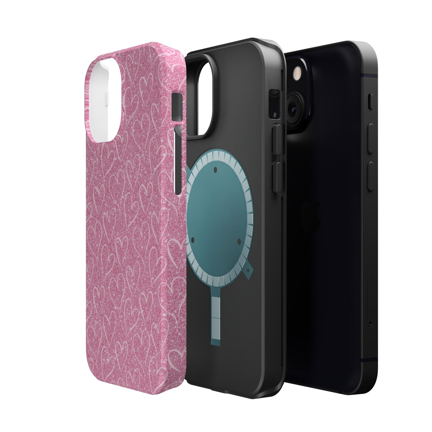 Shimmering Hearts MagSafe iPhone Case - BOGO Cases
