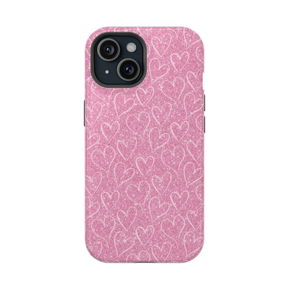 Shimmering Hearts MagSafe iPhone Case - BOGO Cases