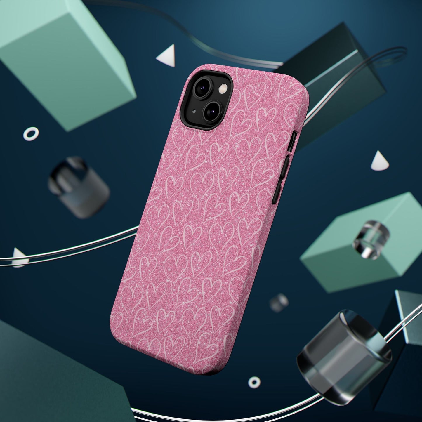 Shimmering Hearts MagSafe iPhone Case - BOGO Cases