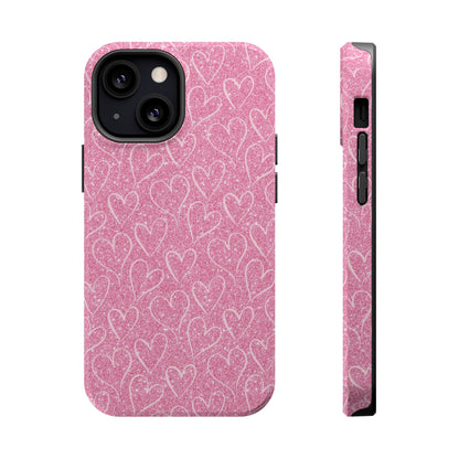 Shimmering Hearts MagSafe iPhone Case - BOGO Cases