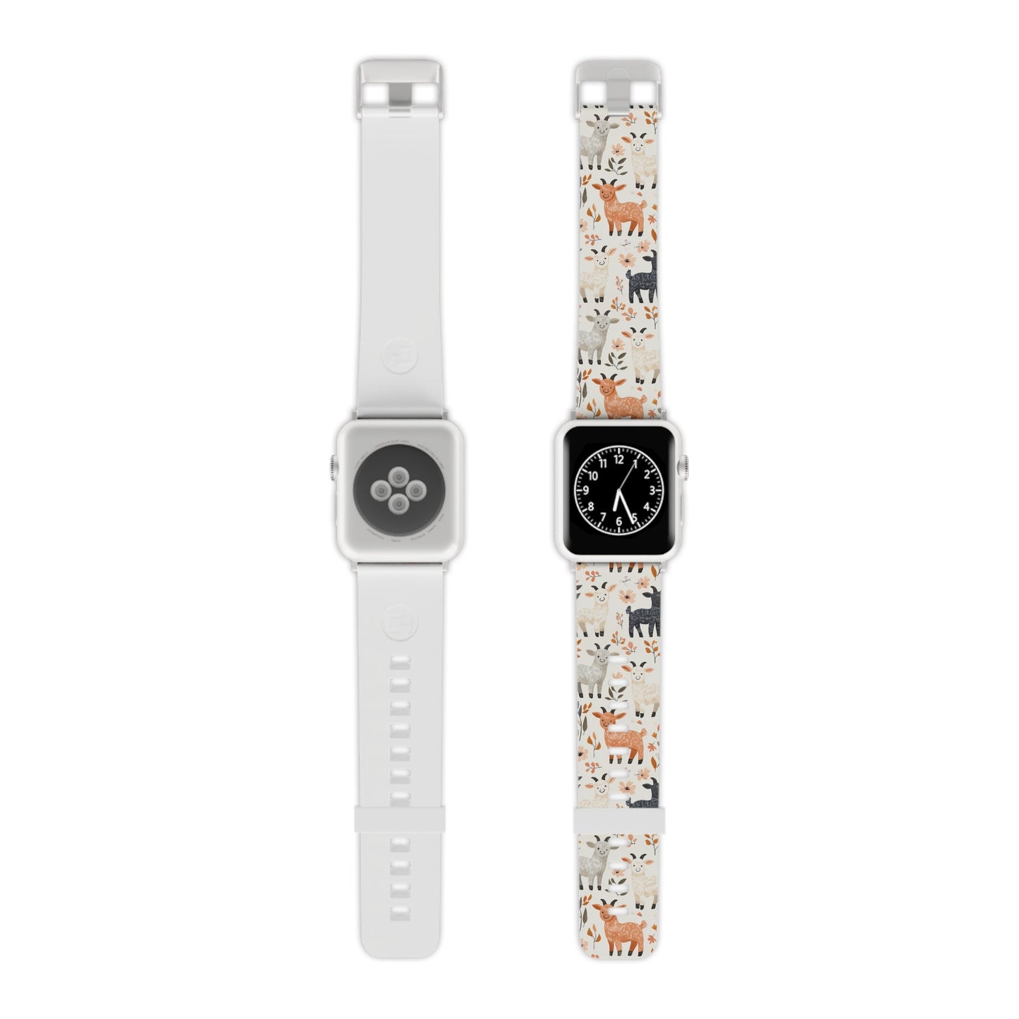 Smiley Goats & Dried Flowers Apple Watch Band - BOGO Cases