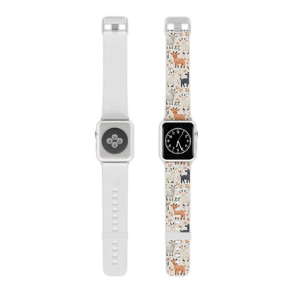 Smiley Goats & Dried Flowers Apple Watch Band - BOGO Cases