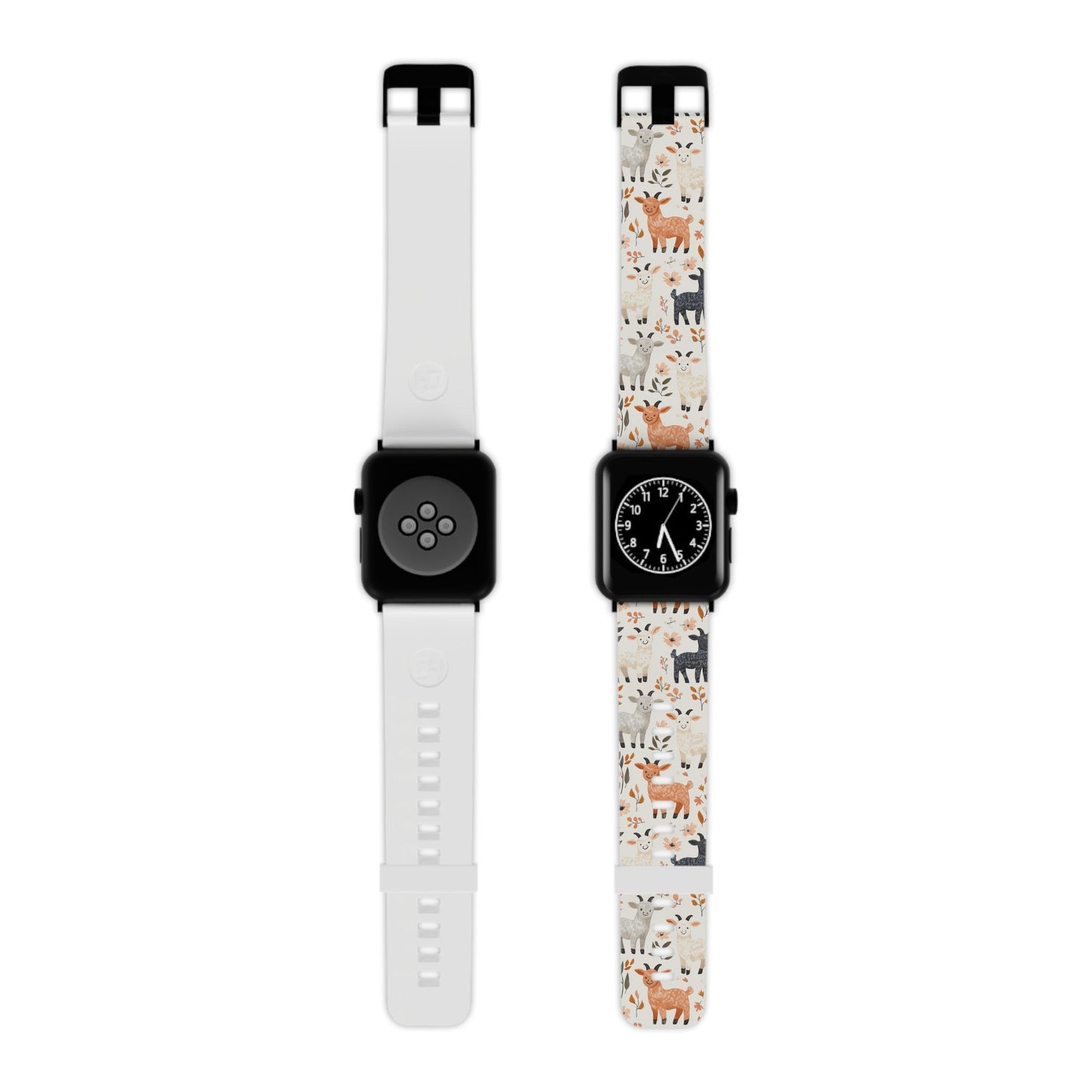 Smiley Goats & Dried Flowers Apple Watch Band - BOGO Cases