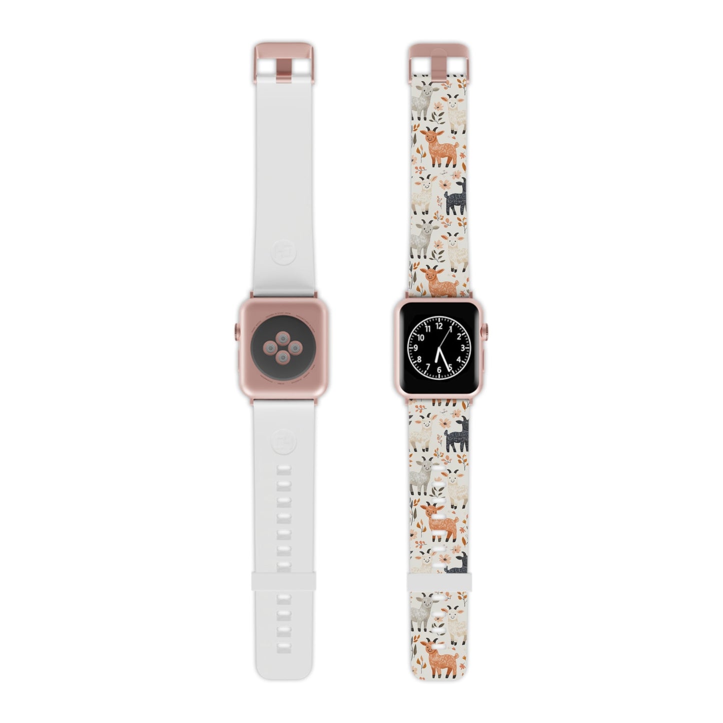 Smiley Goats & Dried Flowers Apple Watch Band - BOGO Cases