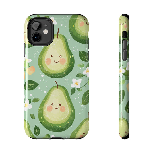 Smiling Avocados Tough iPhone Case – Cute Avocado Design, Dual - Layer Protection - BOGO Cases