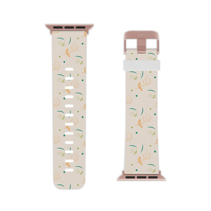 Soft Pastel Abstract Floral Apple Watch Band - BOGO Cases