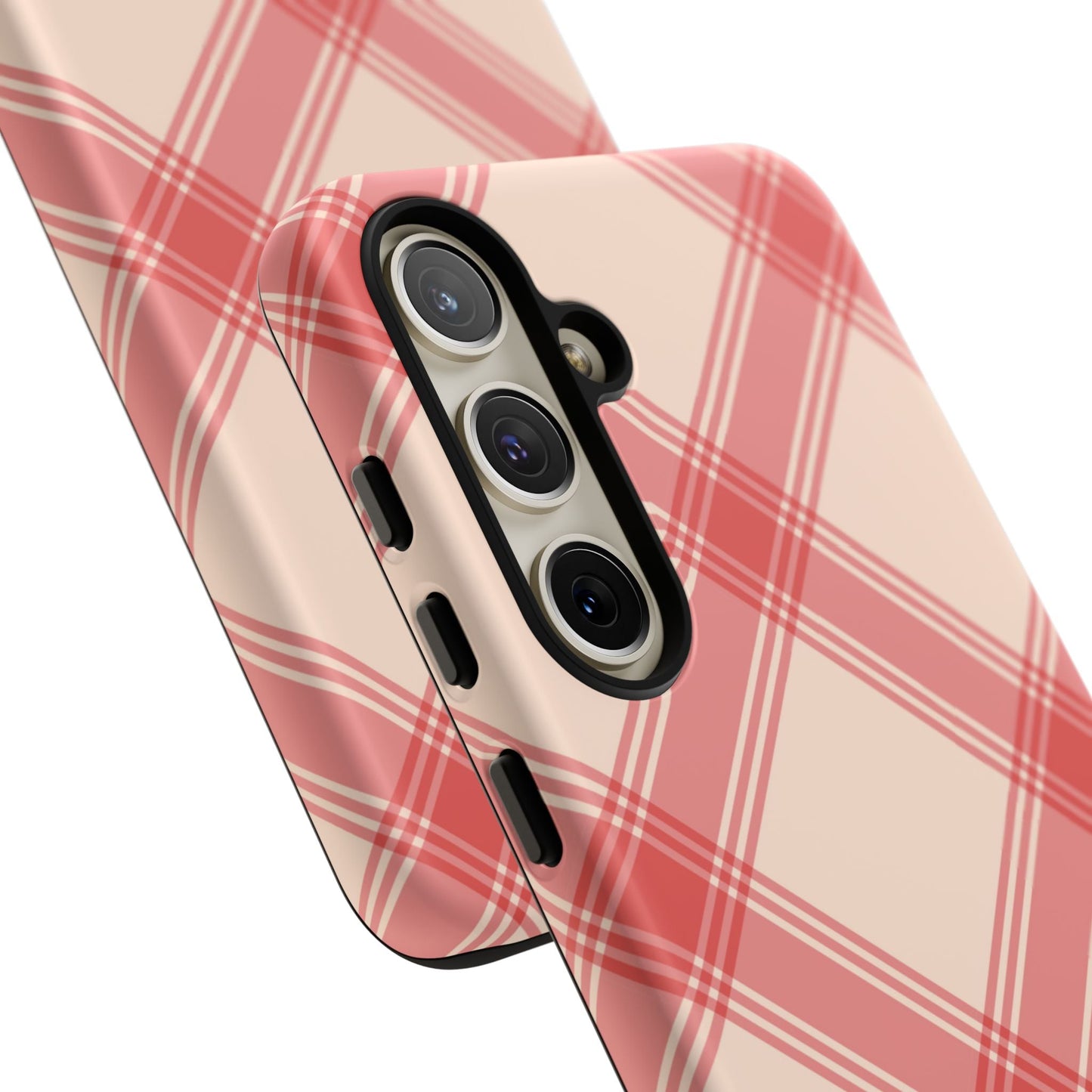 Soft Peachy Red Plaid Samsung Case - BOGO Cases