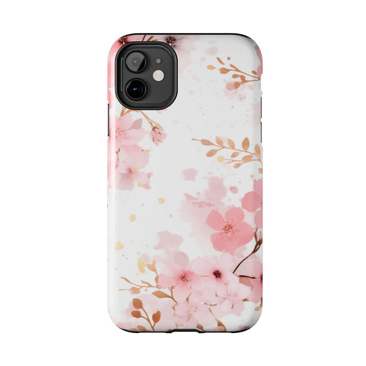 Soft Pink Cherry Blossom iPhone Case – Elegant Floral Design - BOGO Cases