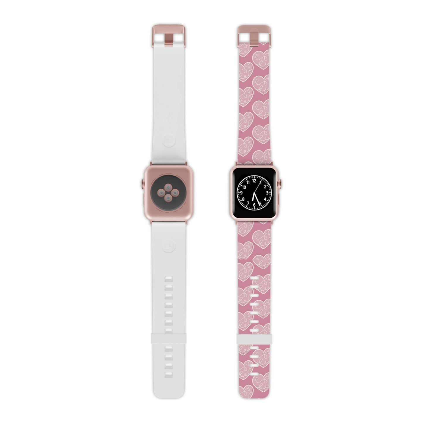 Soft Pink Hearts Apple Watch Band - BOGO Cases