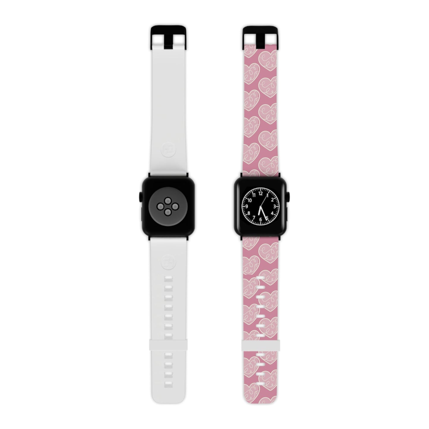 Soft Pink Hearts Apple Watch Band - BOGO Cases