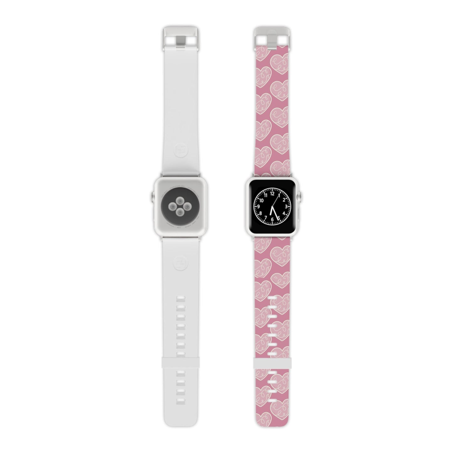 Soft Pink Hearts Apple Watch Band - BOGO Cases