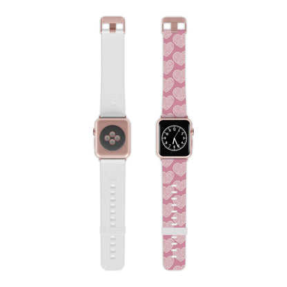 Soft Pink Hearts Apple Watch Band - BOGO Cases